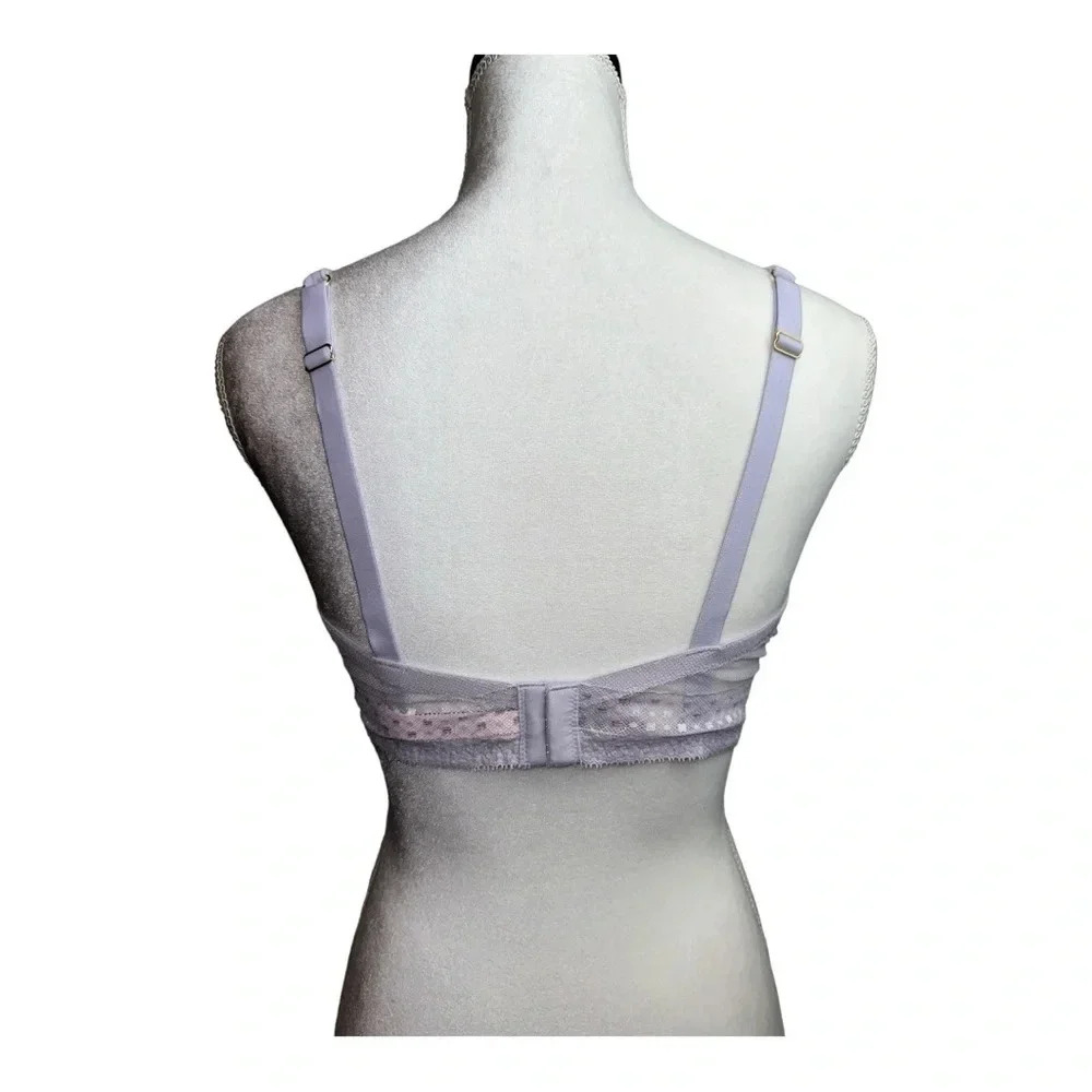 Victoria's Secret‎ Incredible by VS Padded Plunge Bra  Light Lilac 38D NWOT’s - Picture 5 of 10